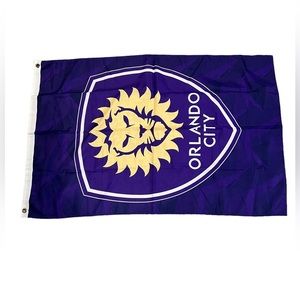 Orlando City Soccer Club Grommet Banner Flag Purple